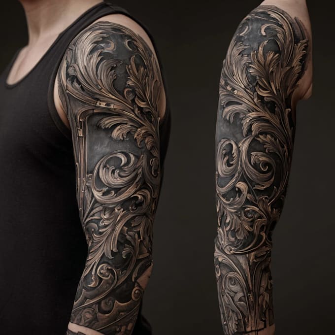 Do sleeve tattoo design tattoo cover up custom tatoo design by Euphanen ...