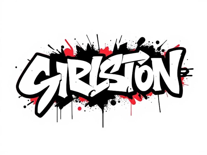 create graffiti art design for your logo or word