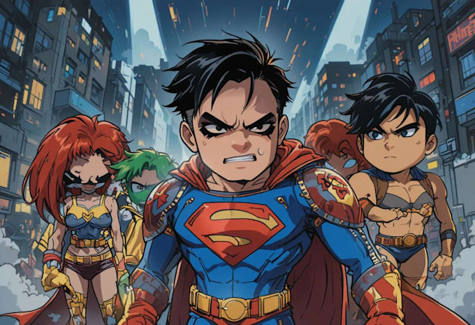 create superhero cartoon character for you