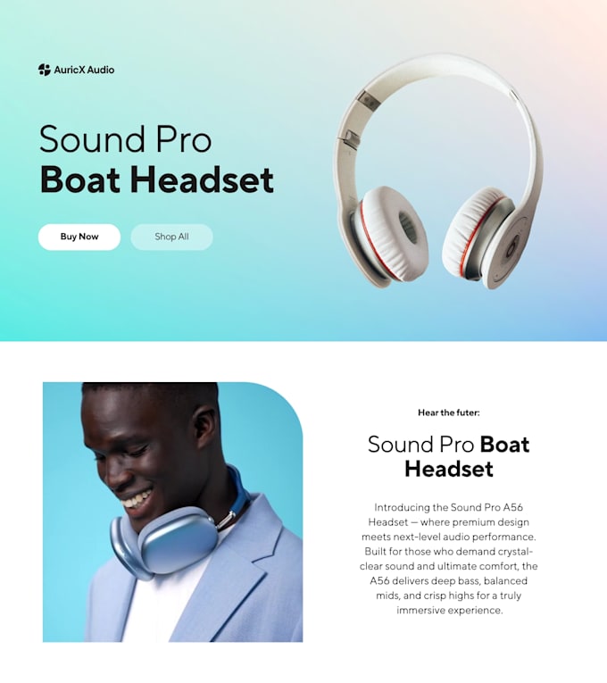 build a ecommerce website, with stunning animation