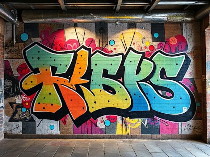 create custom graffiti art designs murals and wall arts