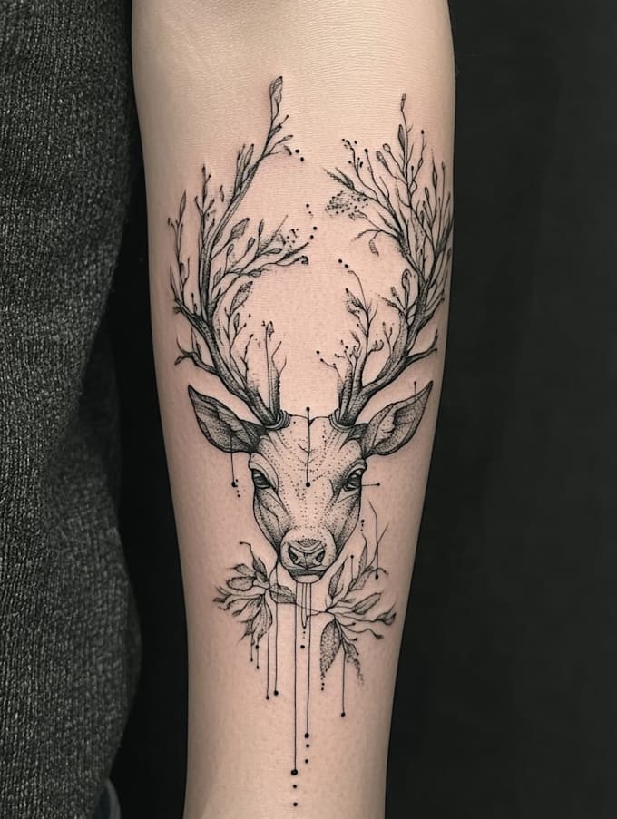 unique realistic tattoo design