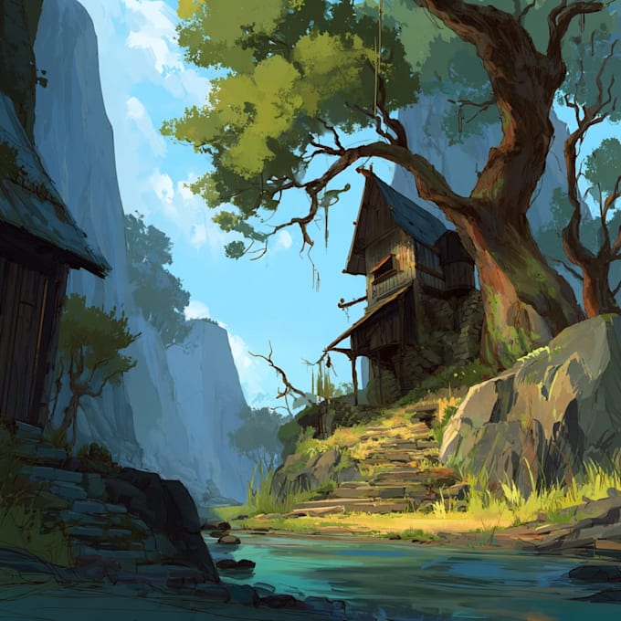create a procedural houdini environment