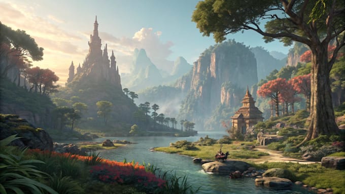 create concept art environment and illustration