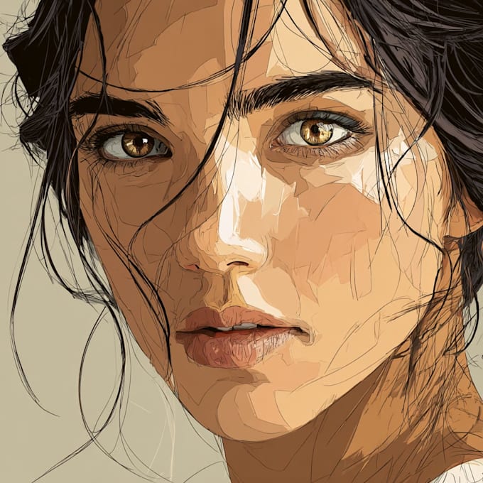 draw your photo into vactor cartoon portraits,