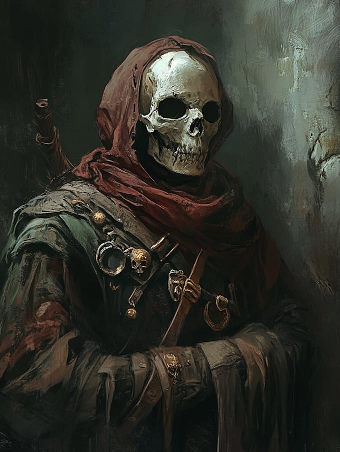 do horror character illustration