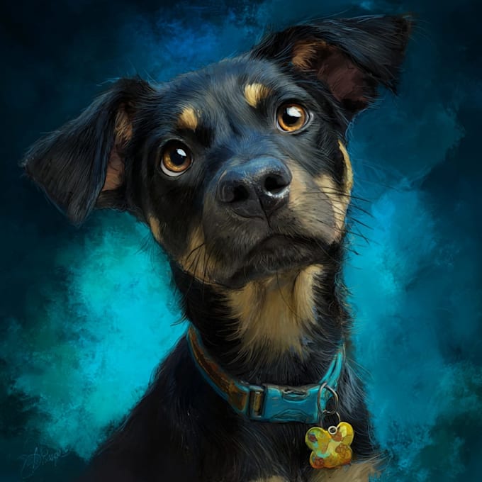 draw disney pet portrait