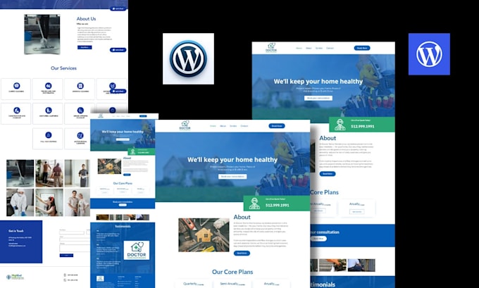 design plumbing, roofing, hvac, construction, contractor website