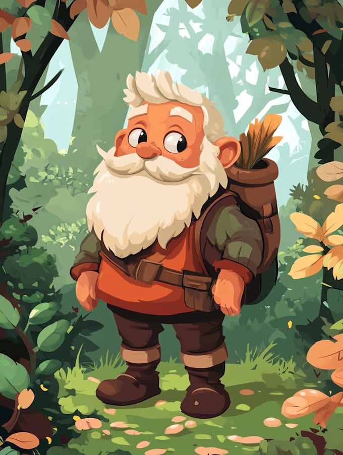 draw 2d game character illustration