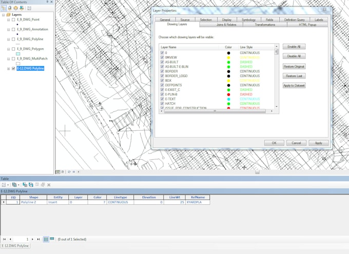 convert cad files to gis formats and georeference drawings