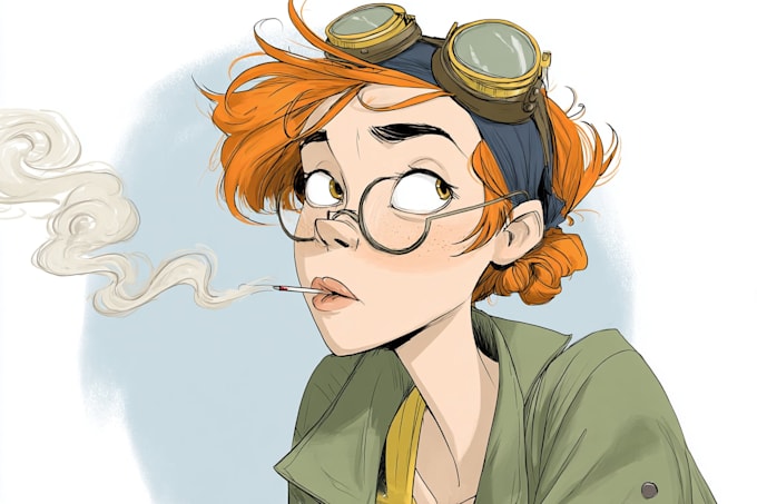 create cartoon comic character