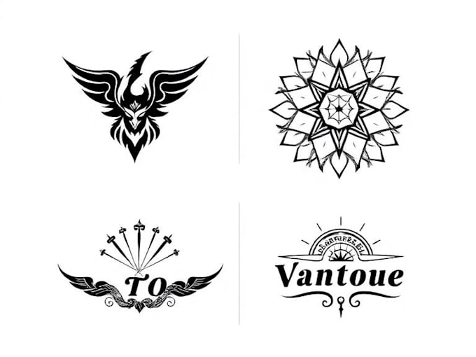 design logo in tattoo style