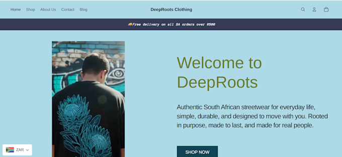 build a responsive shopify website with SEO