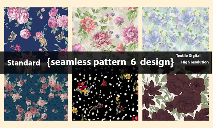 design seamless repeat custom pattern for print textile