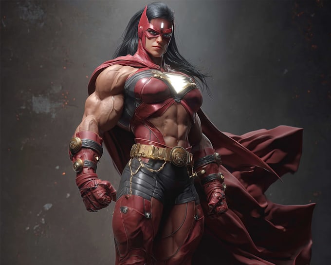 draw a concept superhero characters for you