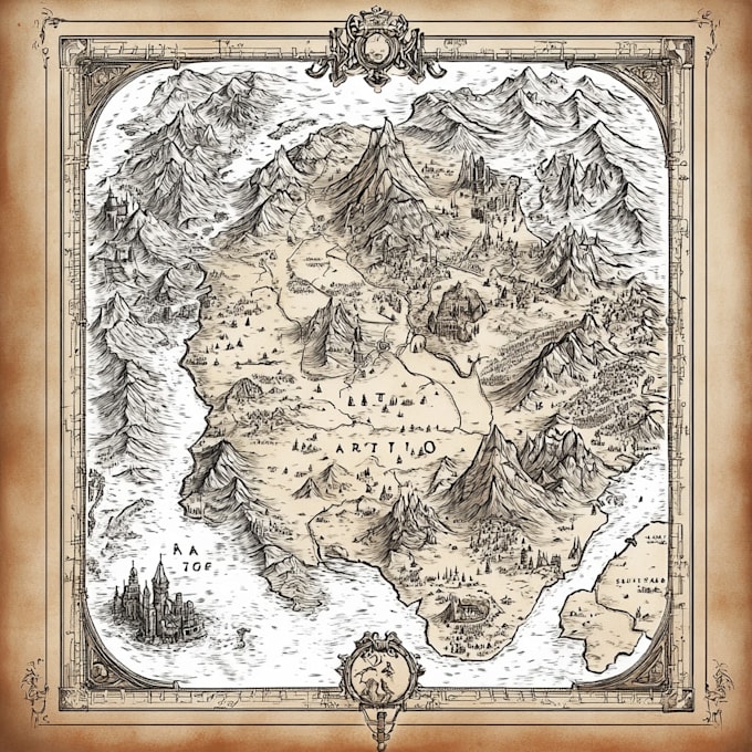 draw a professional fantasy map for you