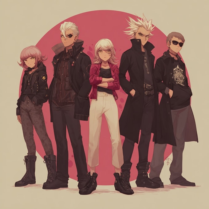 creat design custom danganronpa style character