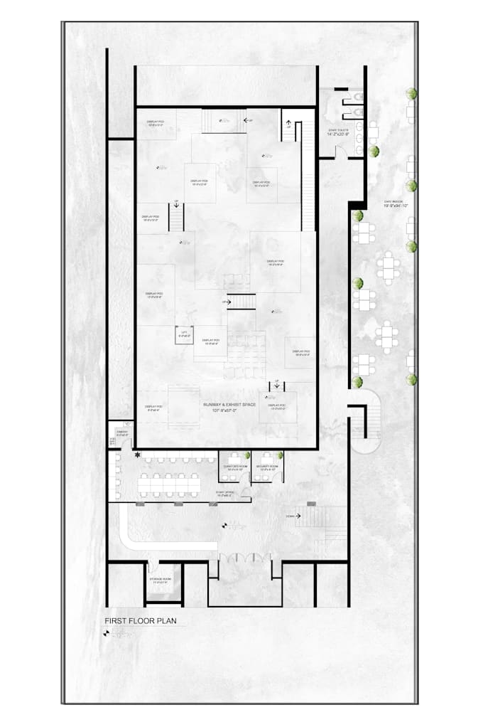 redraw 2d floor plan for real estate agent