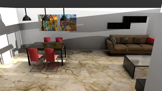 design 3d villa apartment, exterior render, condominium, palazzo, facade model
