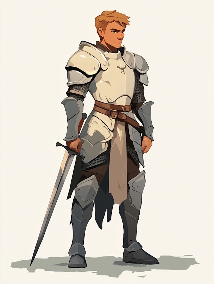 do a 2d character design and concept art for your game