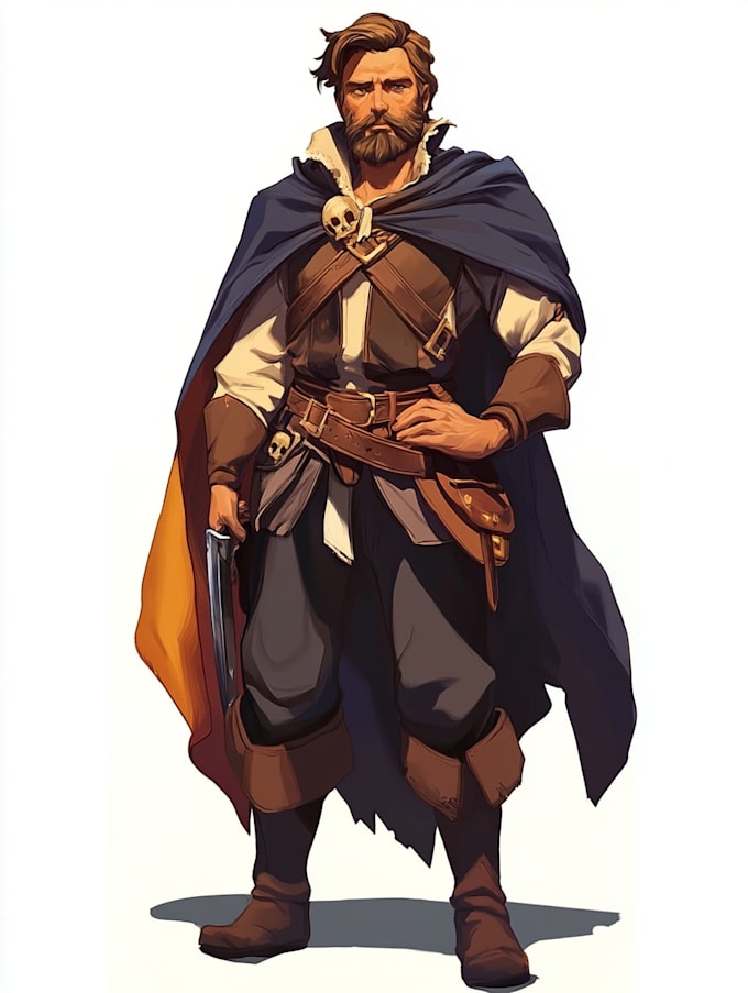 Dibujar bocetos, diseño de personajes en 2d y arte conceptual para juegos