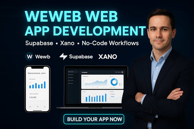 build stunning weweb websites with supabase, xano, and modern nocode workflows