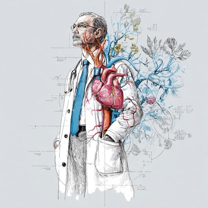 draw detailed medical illustrations