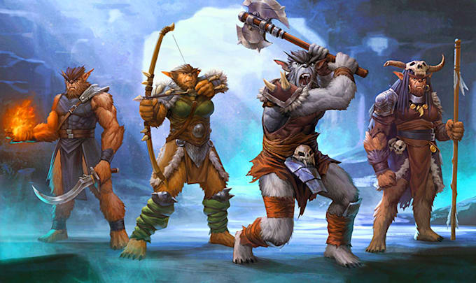 draw a dungeons and dragons character