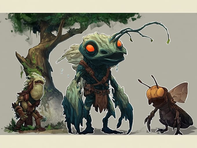 create fantasy art creatures and characters