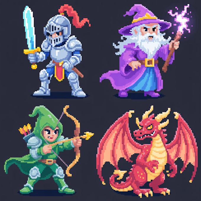 create 2d game characters