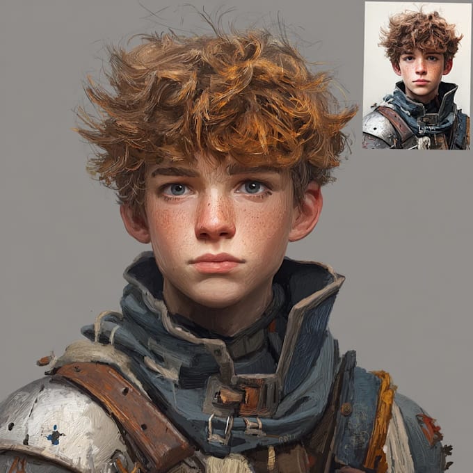 paint semi realistic fantasy art