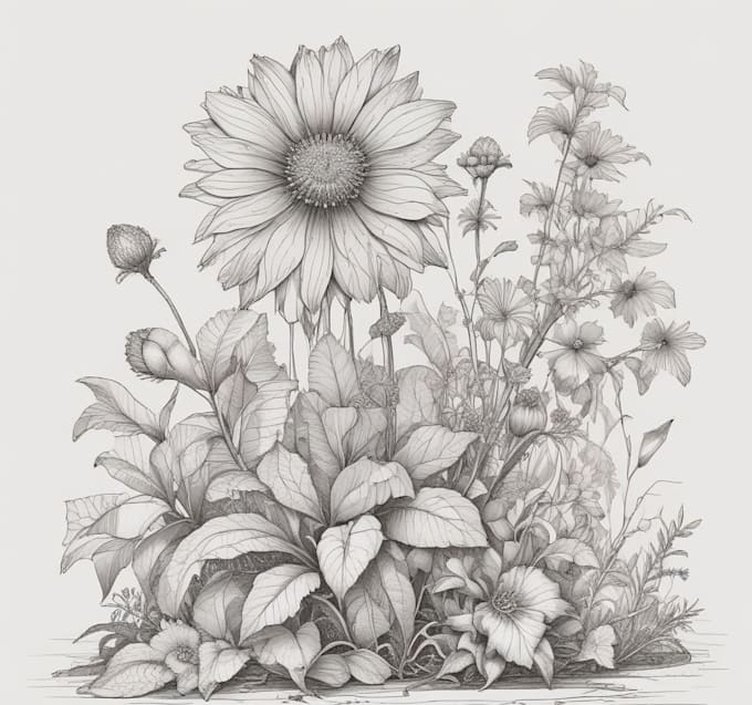 design botanical illustration art for you
