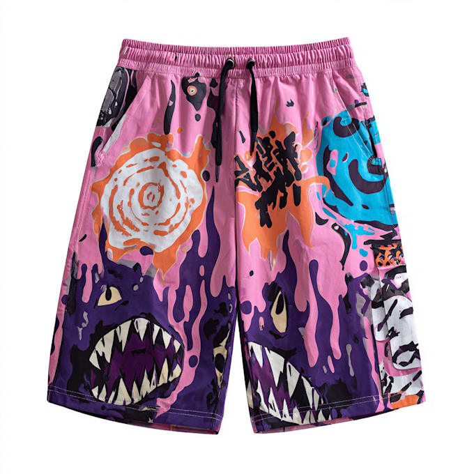 create streetwear shorts design