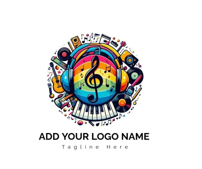 create a professional music logo for musicians and producers