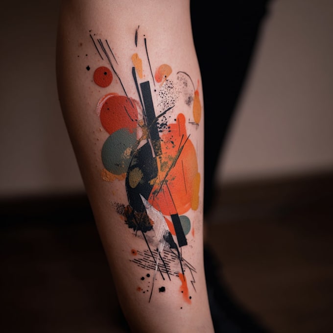 custom an abstract tattoo design