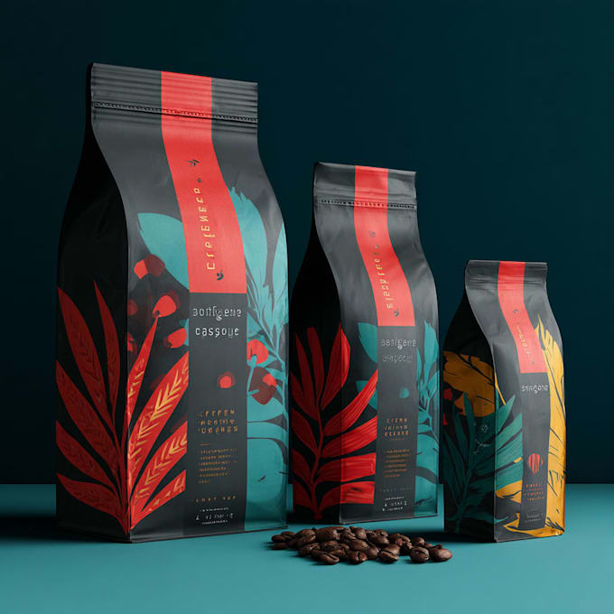 create coffee label and packaging design