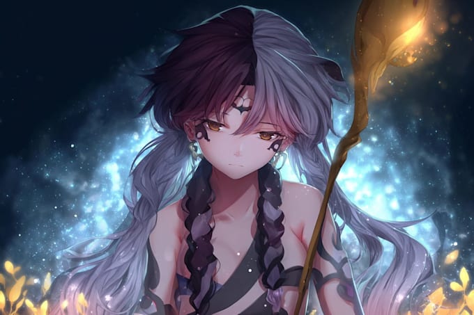 create high quality anime character art for your merch