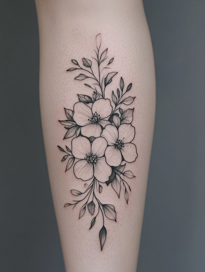 design unique realistic tattoo design for your project