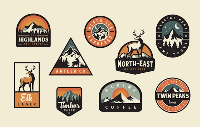 create awesome emblem, badge logo design