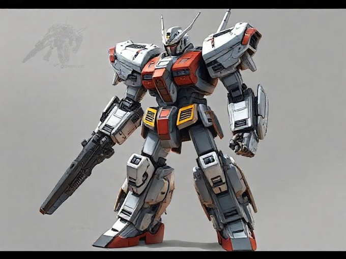 draw high quality robot, mecha concepts
