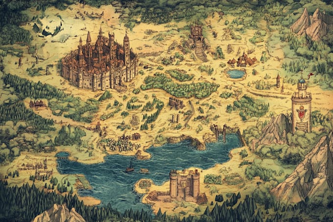 do fantasy map design