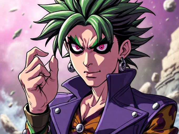 draw you, your character in jojo style