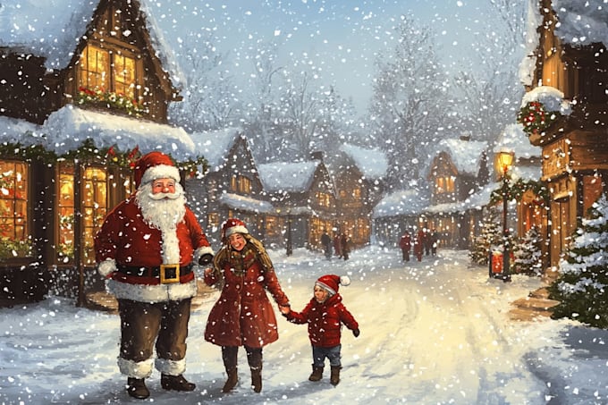 create festive holiday christmas design illustration