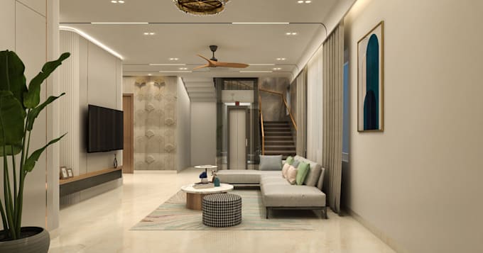 remodel independent house, render external 3dmodel, render single floor building