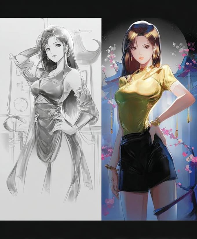 draw manga or comic pages for you