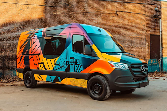 make branding vehicle wrap, car wrap, van wrap,