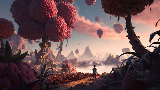 craft stunning 3d concept art and digital illustrations