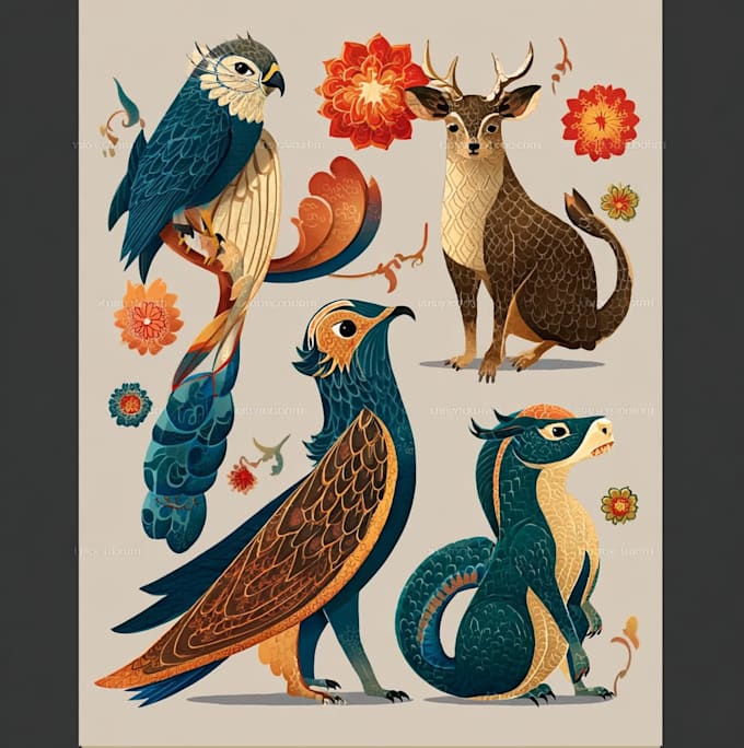 illustrate unique and stylized animal illustrations