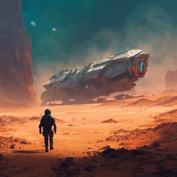 design sci fi illustration and sci fi art