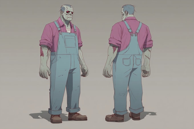 draw horror character illustration